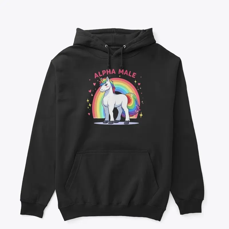 Alpha Male Unicorn With Rainbow